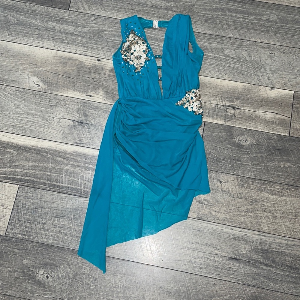 Semi Custom beautiful teal blue costume